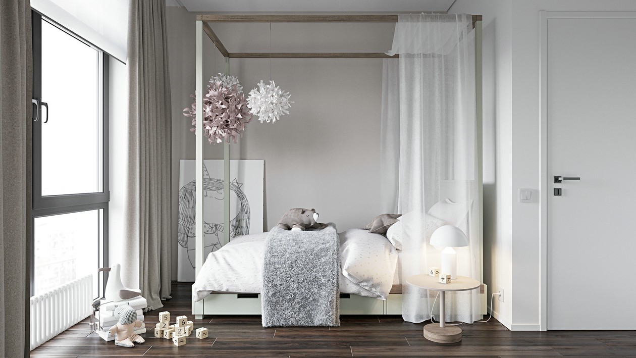 100平米 乌克兰基辅简约风空间设计-12