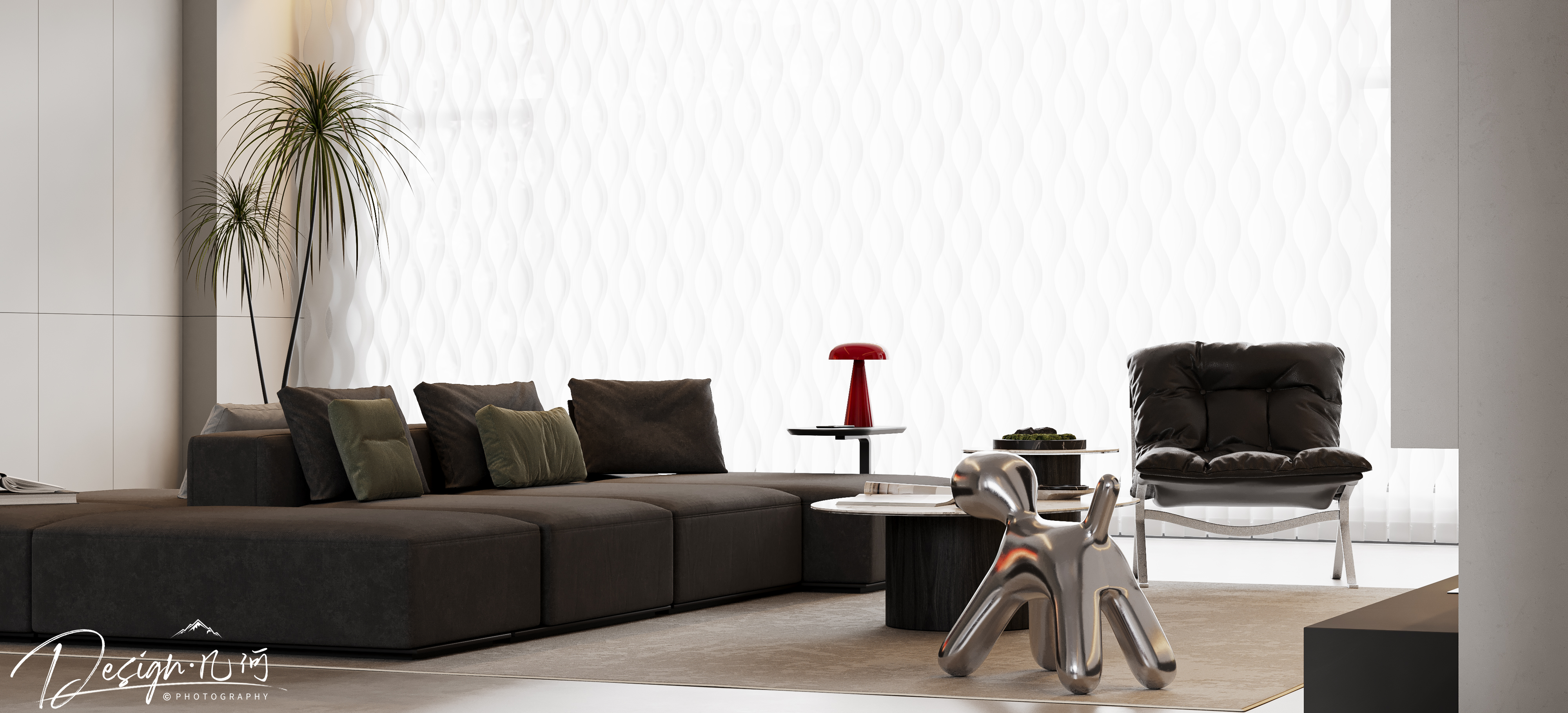 几何空间视觉表现 | 星海国际现代客餐厅（日景）-37