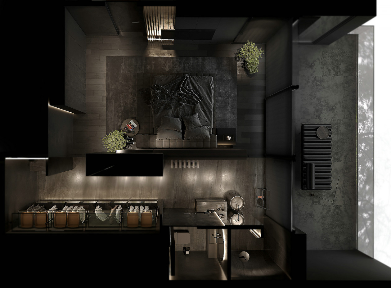 高级黑色系空间设计-9