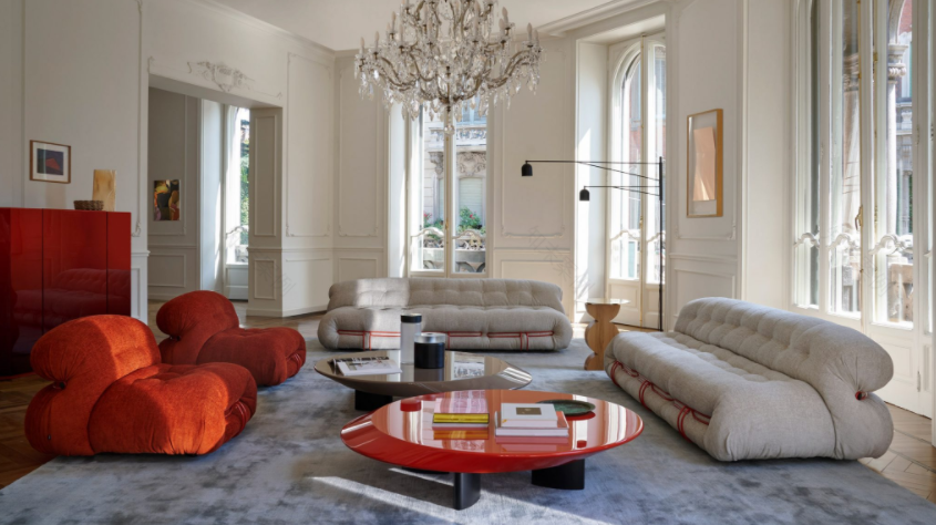 Soriana 大钢牙沙发丨意大利设计师 Afra Scarpa 和 Tobia Scarpa-0