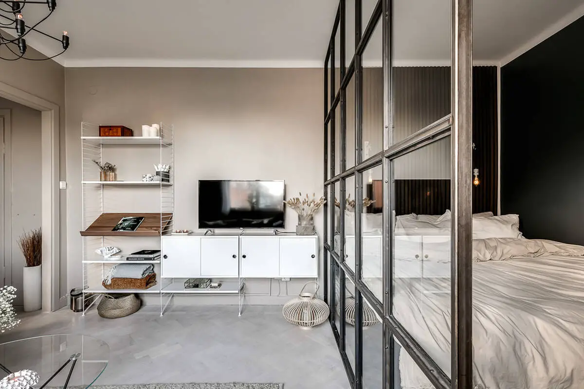 36m2 大型工作室，巧妙设计变身一居室-9