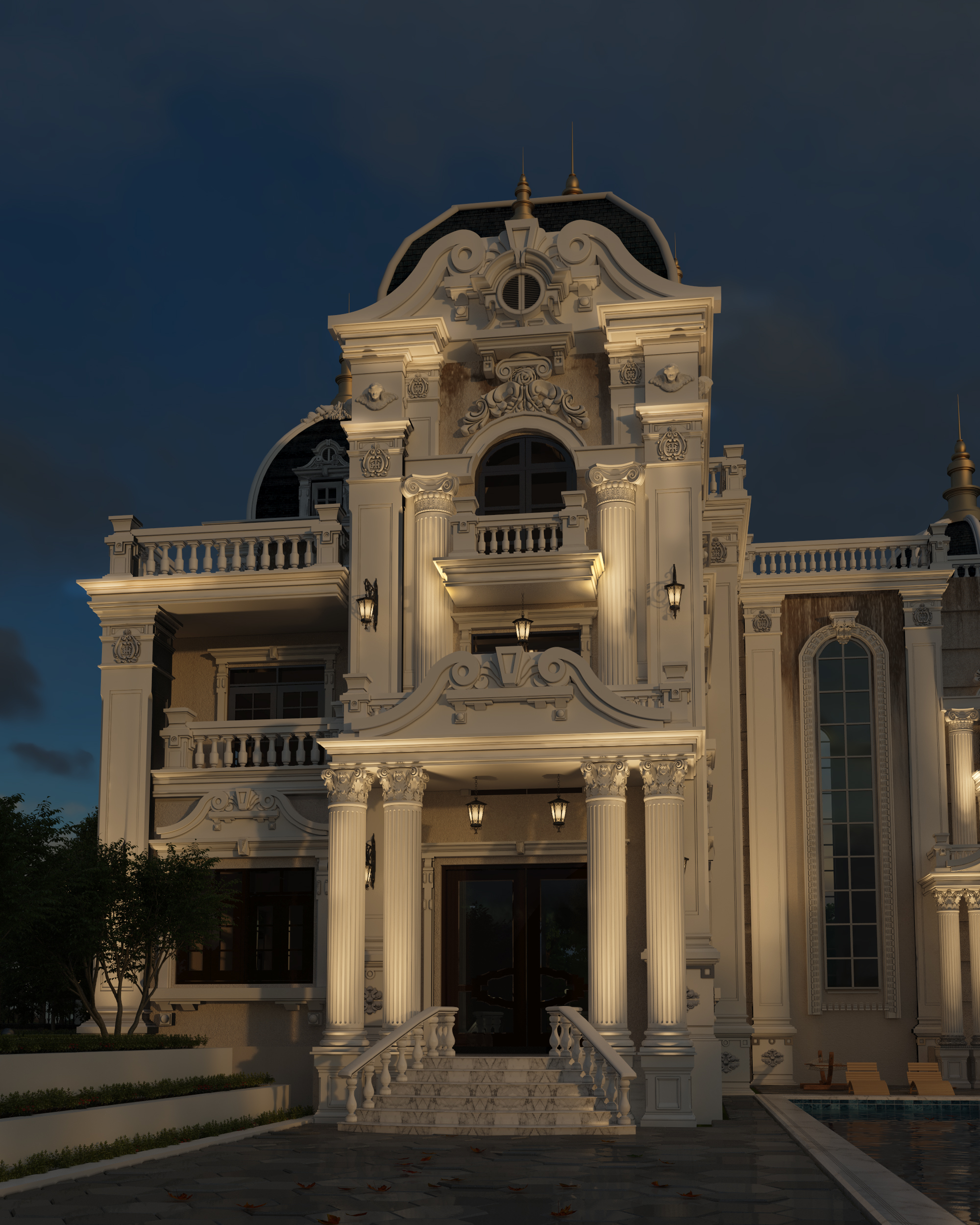 经典欧式宫殿-9