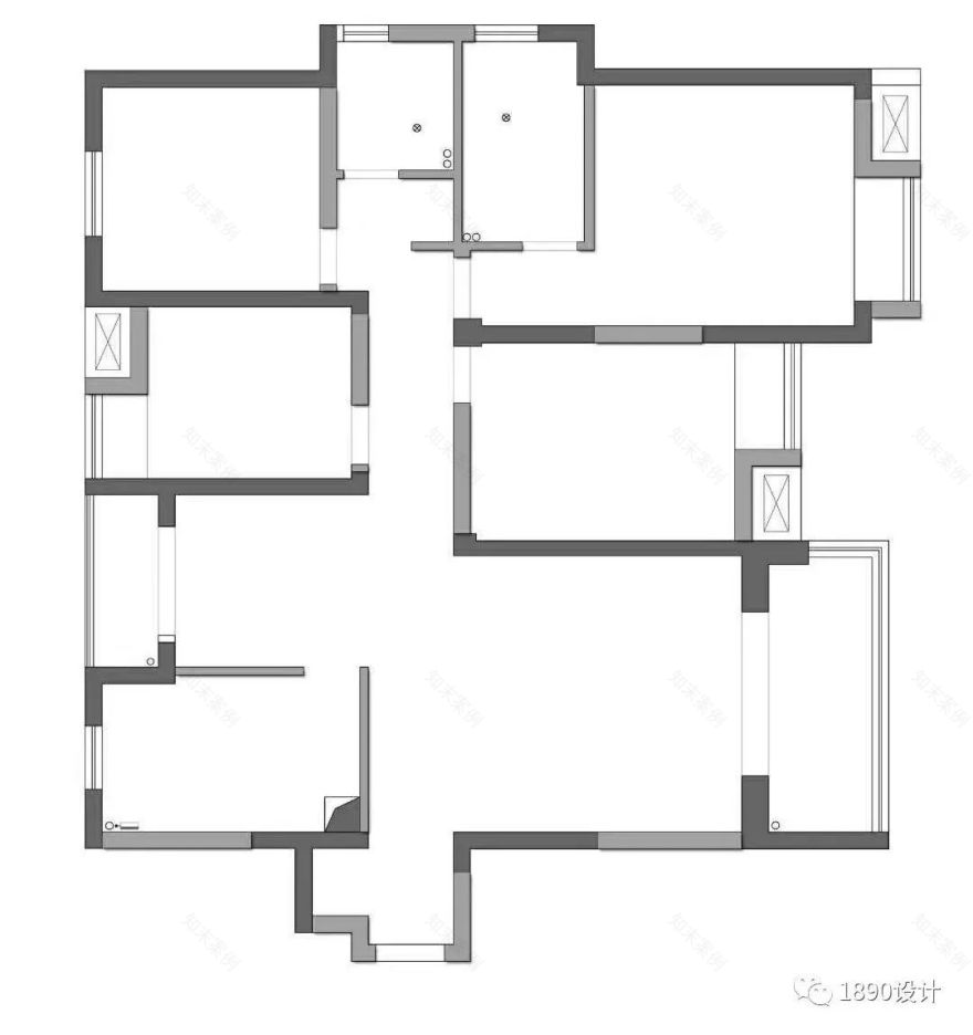 万科森林公园 242㎡通厅设计,折纸概念让空间更立体-22