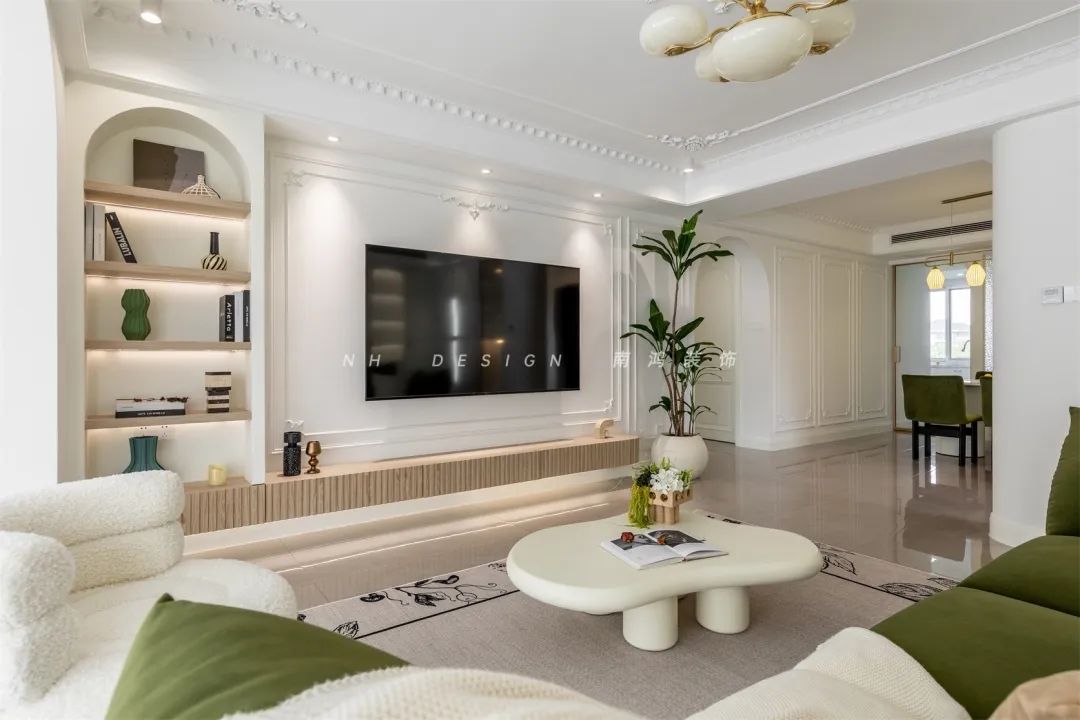 杭州府苑新村104㎡轻法式浪漫家居设计丨中国杭州丨浙江南鸿装饰-42