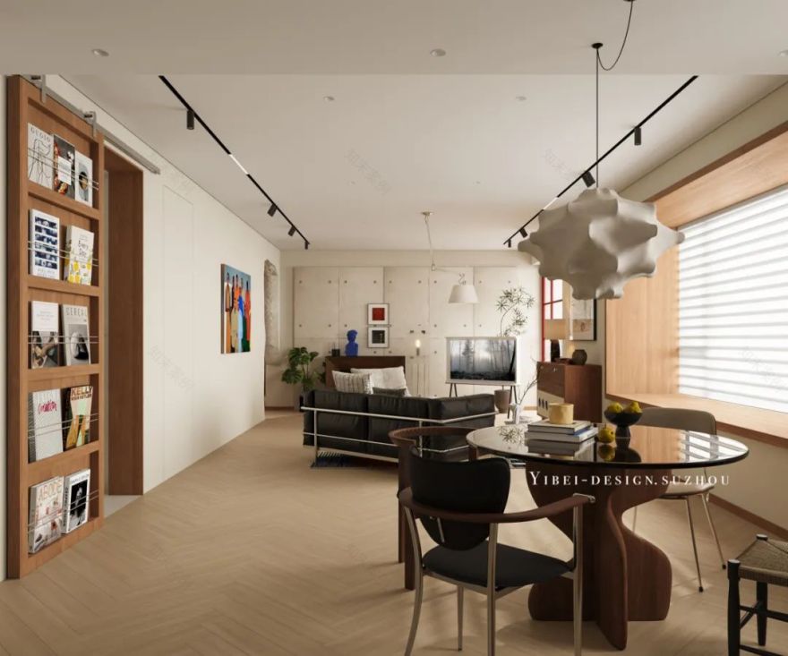 空间通透感与浪漫感兼得之道 家装设计丨YIBEI DESIGN SUZHOU-4