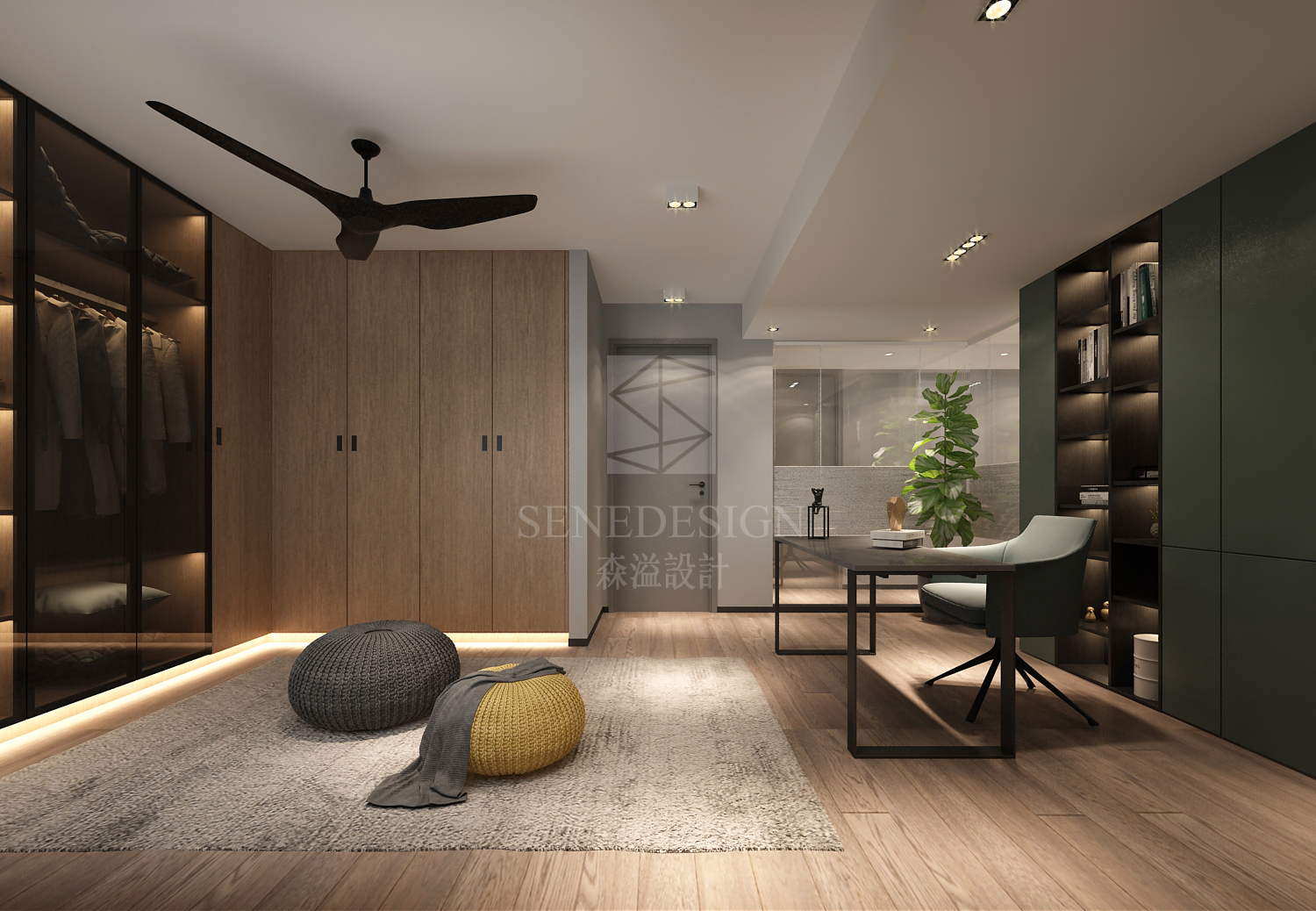 灰色界面的森溢设计 | 简明深度的人居空间-12