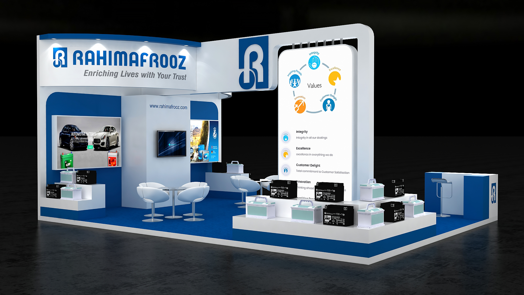 AUTOMACHANIKA2022 渲染真实场景丨RAHIMAFROOZ-2