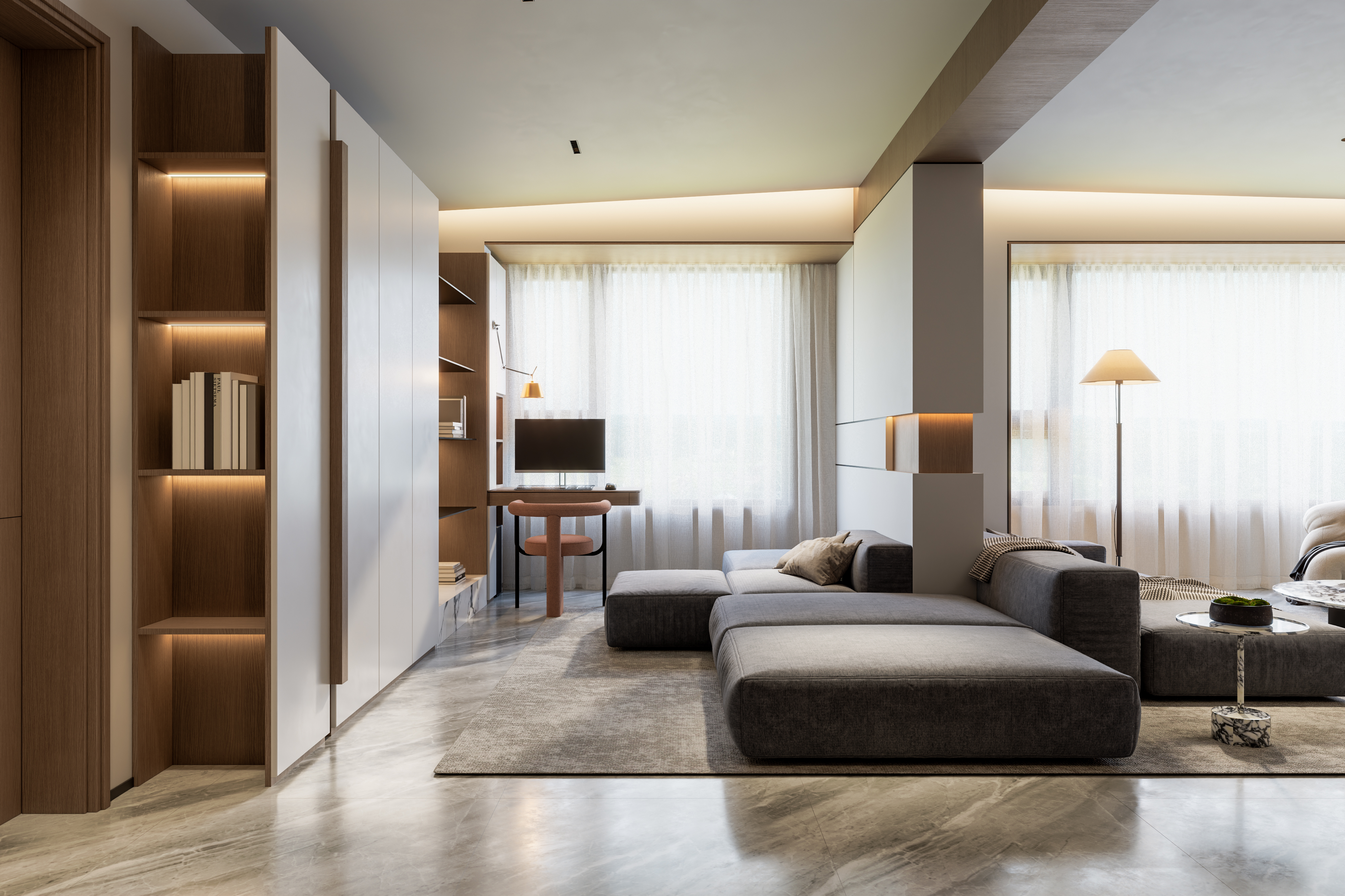 现代风带点原木色调（郑州时代国著）-6