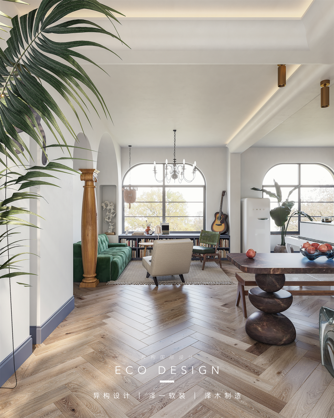 复古南洋风海边度假艺术空间设计丨中国西安丨泽一软装-67