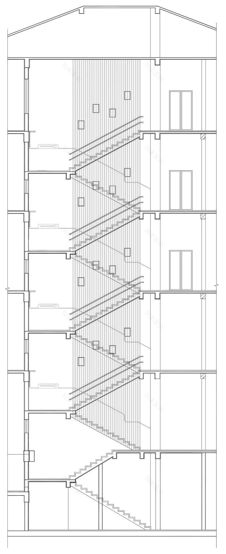 探究老旧幼儿园楼梯间改造设计|必然空间设计-79