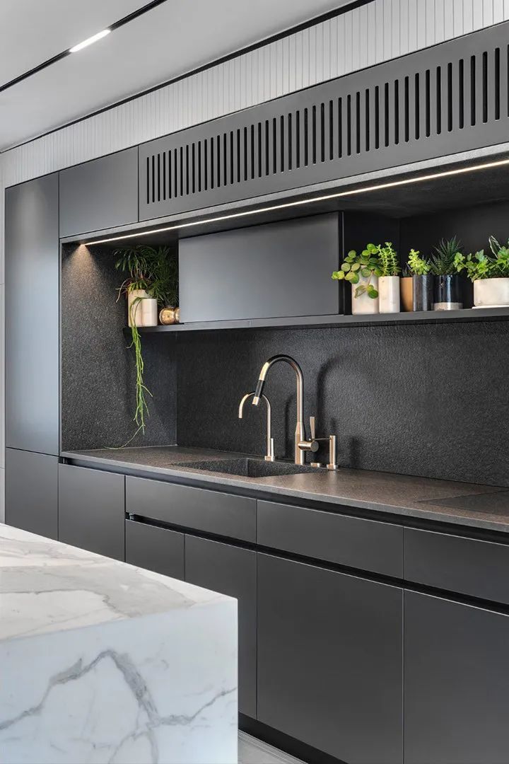 Aviram Kushmirski 打造轻奢风空间，黑白色调与实木地板的完美搭配-58