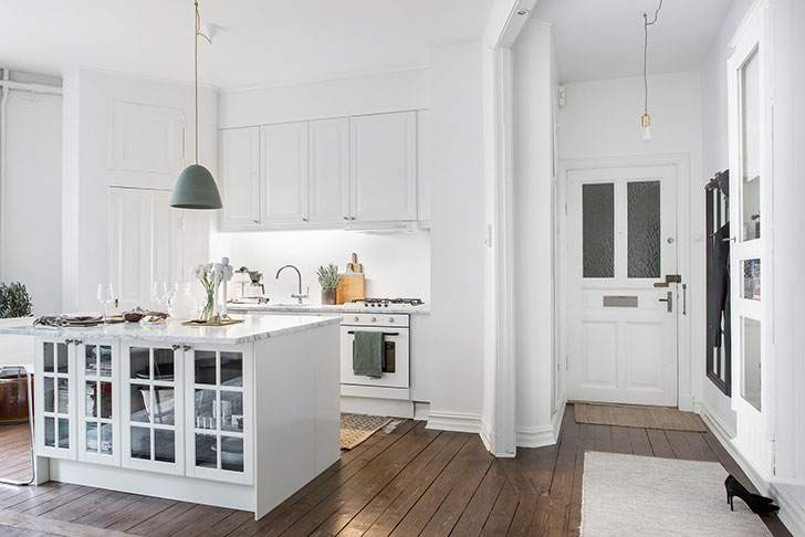 瑞典 53 平米白色温馨小公寓-7