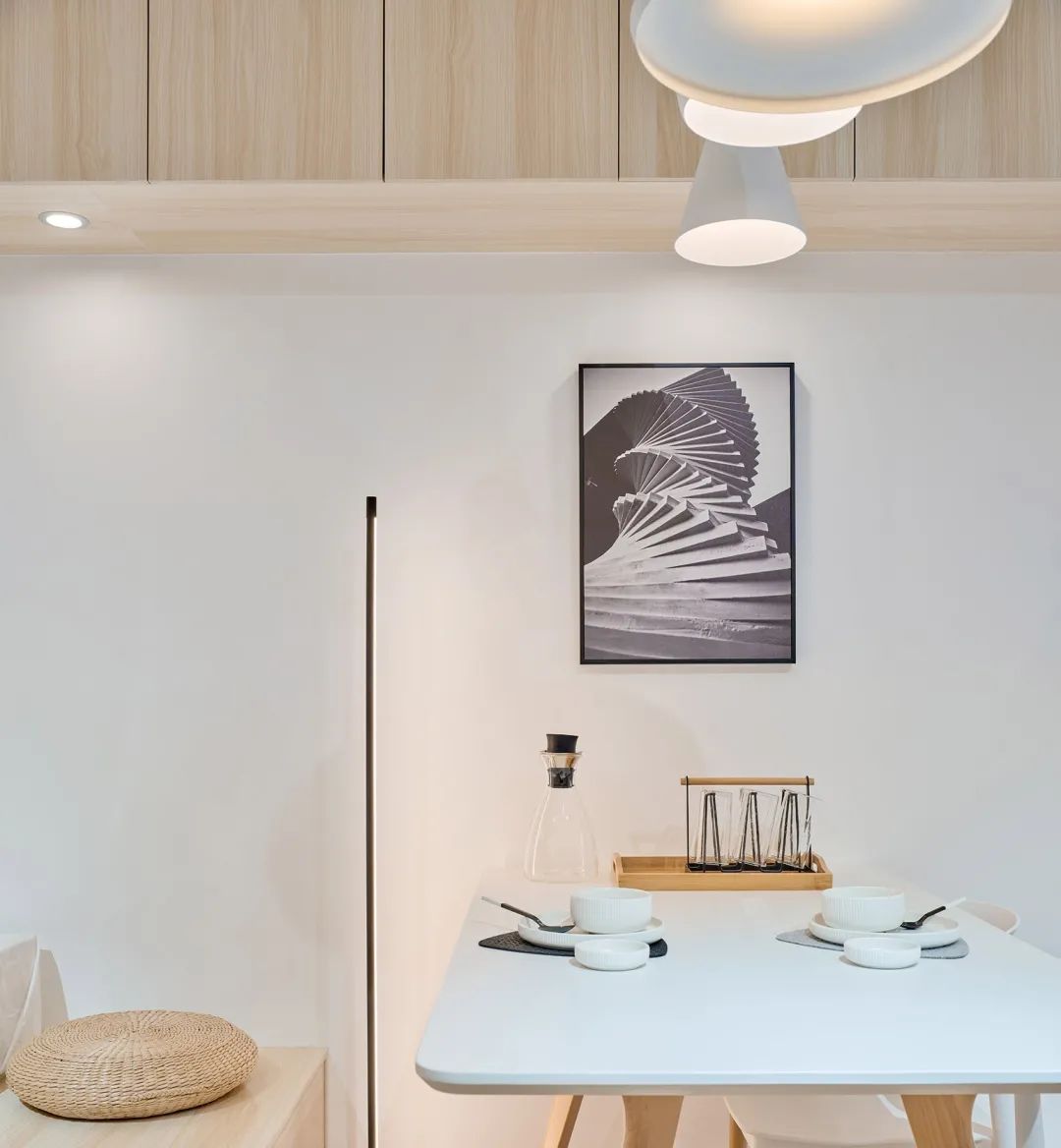 34㎡迷你小宅，斜线切出来的静谧原木居室！-45