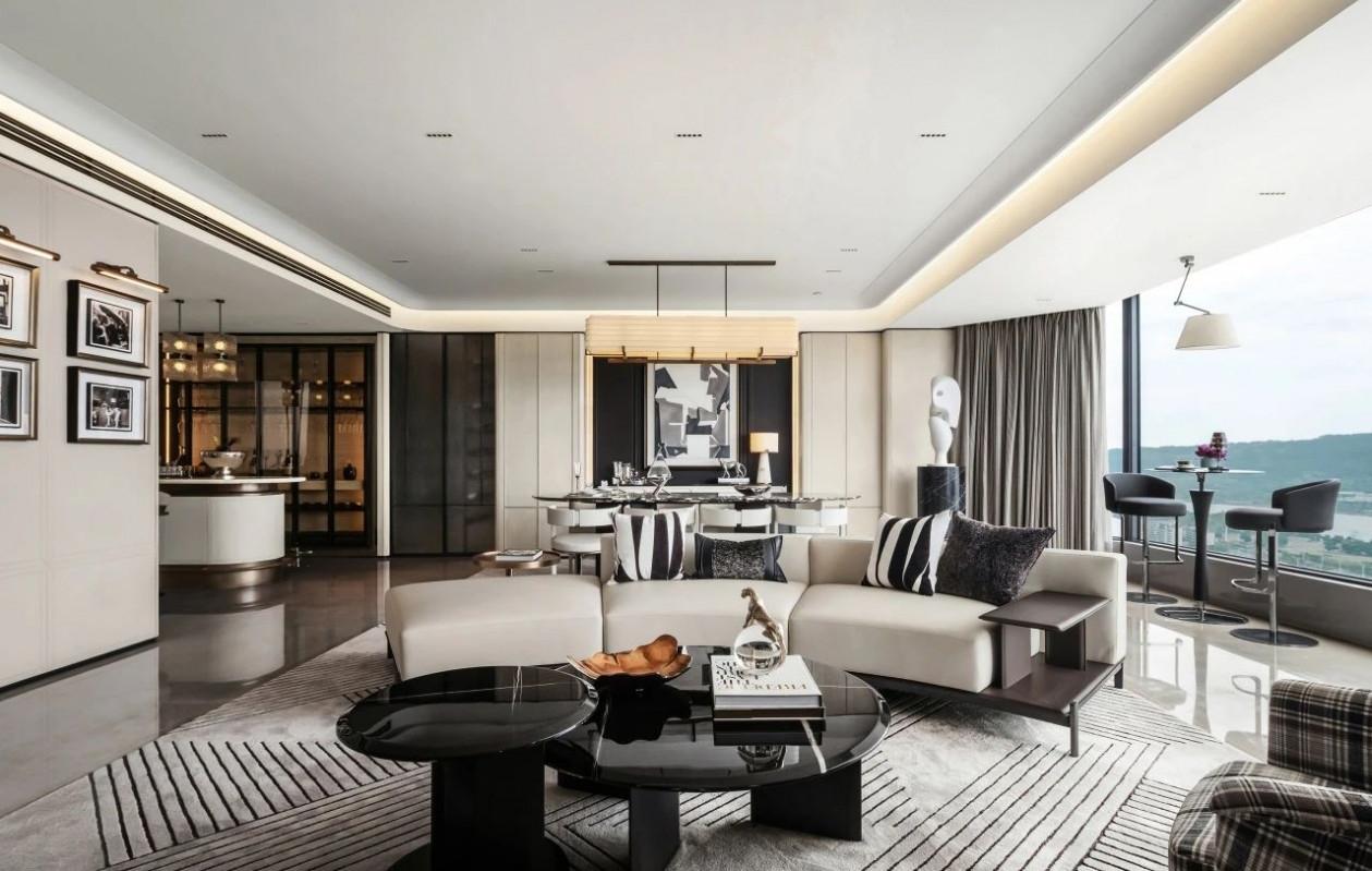 南宁轨道C11大平层344㎡丨中国南宁丨李益中空间设计-12