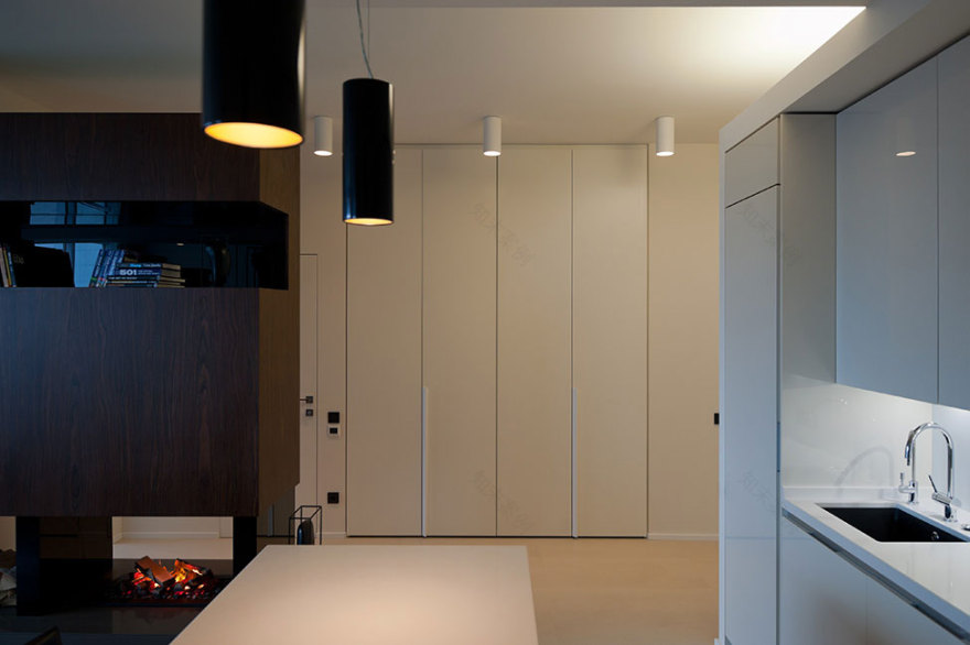 莫斯科带全景窗公寓室内设计项目丨俄罗斯莫斯科丨Алексей Николашин(SL*project建筑师)-14