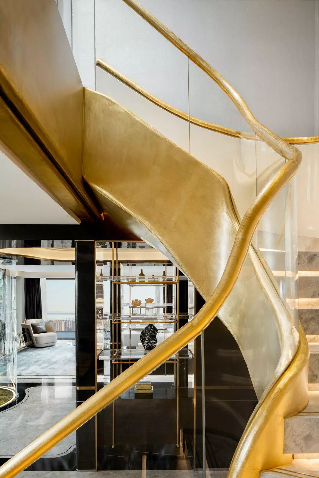 都会新贵之家 | 时尚白鹿豪宅,传统与现代的完美融合-12