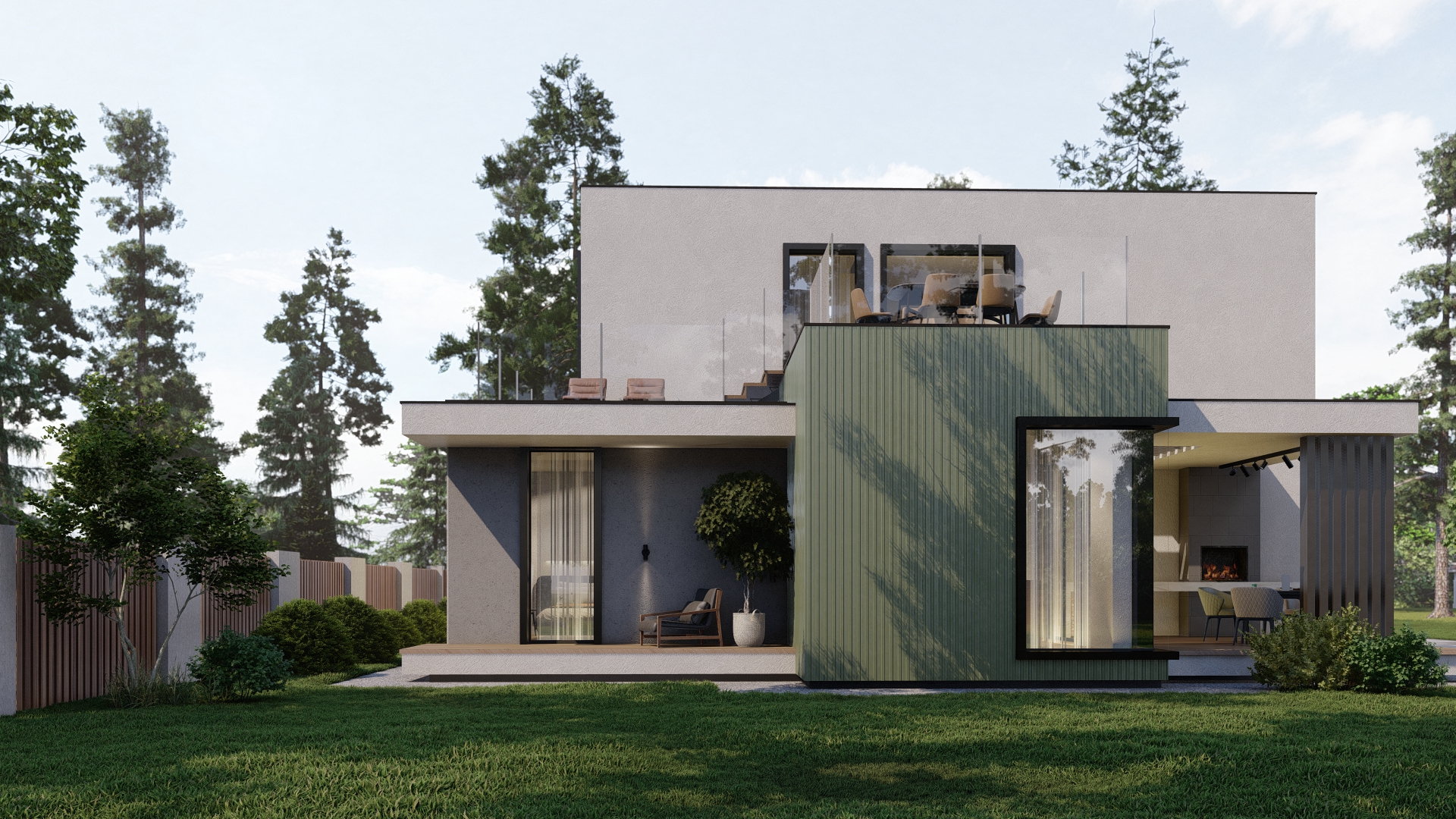 160㎡橄榄色调两层小住宅（ARXY工作室作品）-16