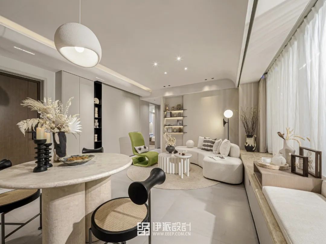 湖上云庭奶油系侘寂风样板间丨中国嘉兴丨深圳市伊派室内设计有限公司-24