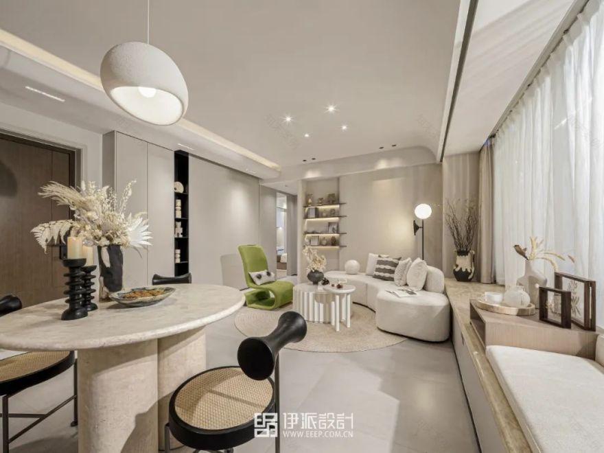 湖上云庭奶油系侘寂风样板间丨中国嘉兴丨深圳市伊派室内设计有限公司-24