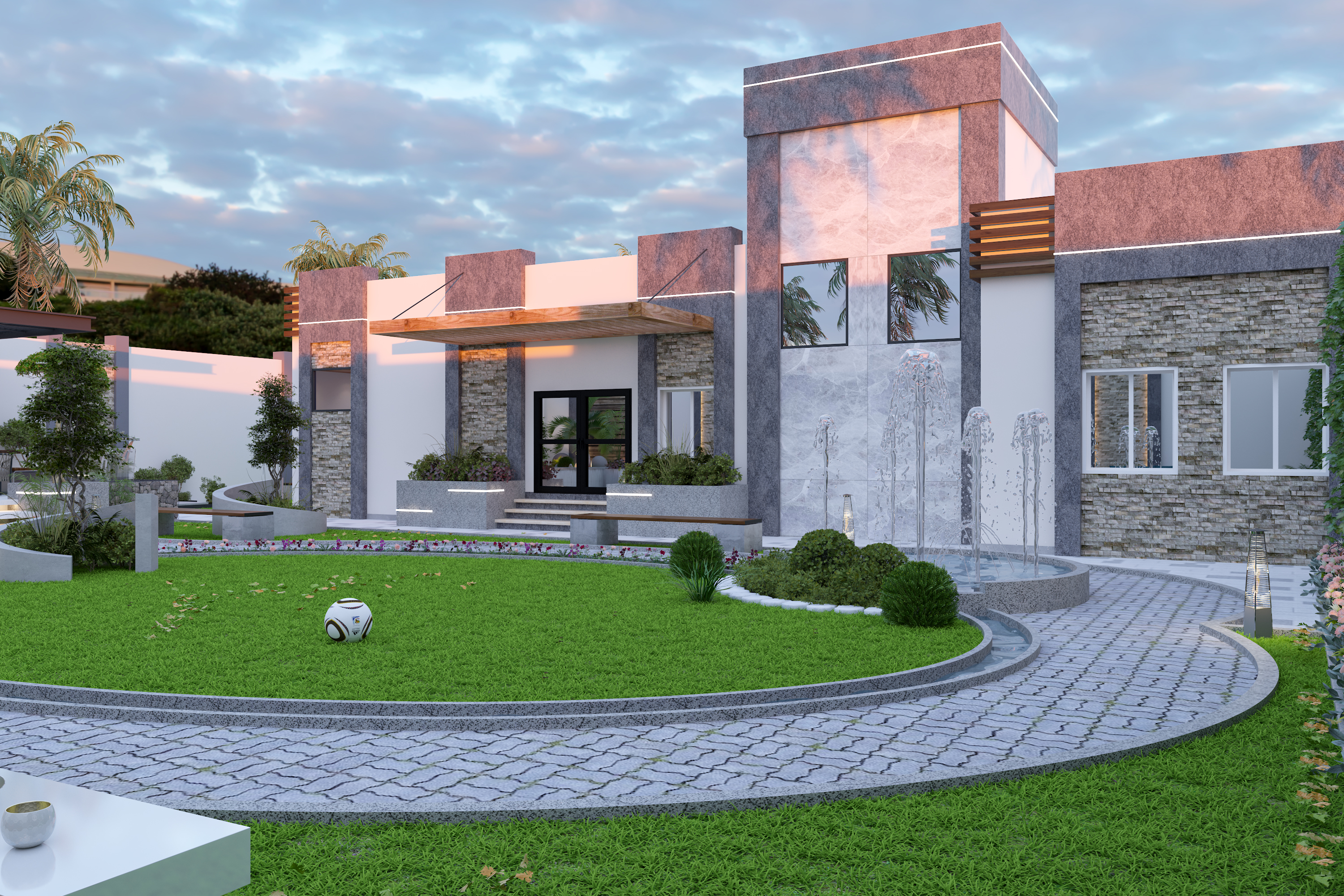 别墅后院花园丨laarte.ae-6