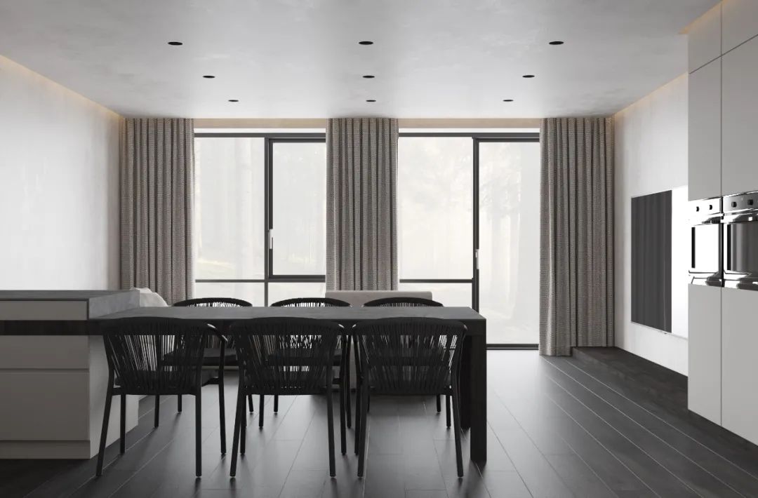 235㎡极简灰住宅丨DINARA YUSUPOVA-4