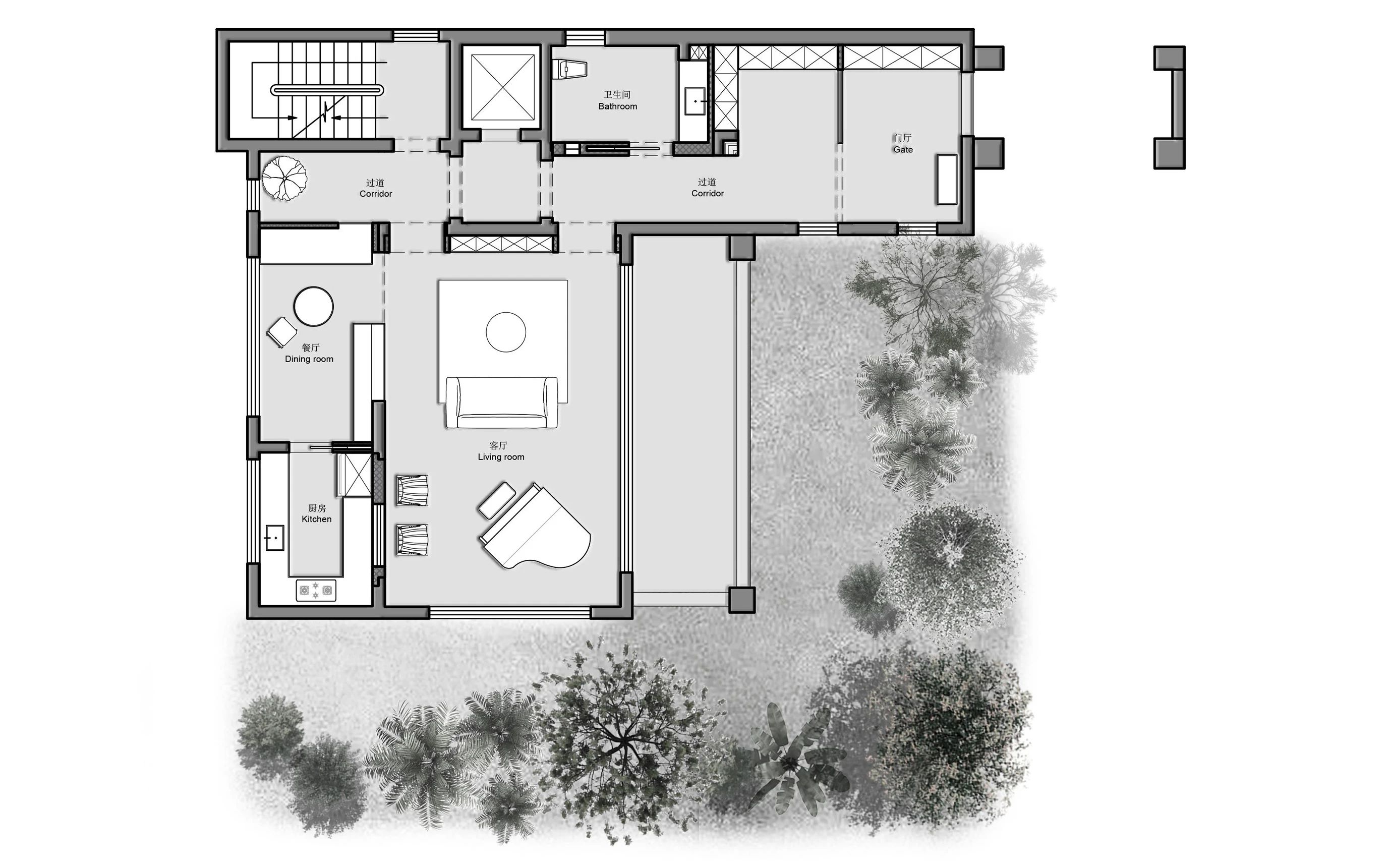 490㎡一人居静谧美宅丨中国北京丨尚层别墅装饰北京分公司-65
