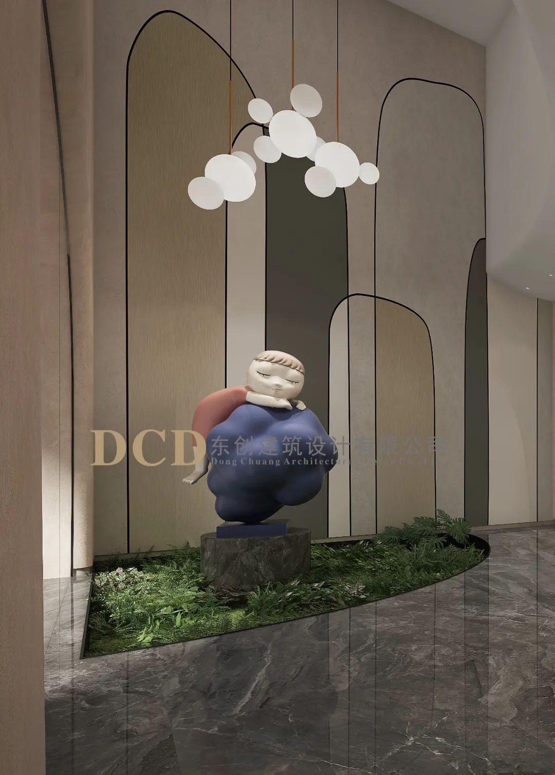 顺德涂料展厅 | 云朵上的女孩,梦幻空间-36