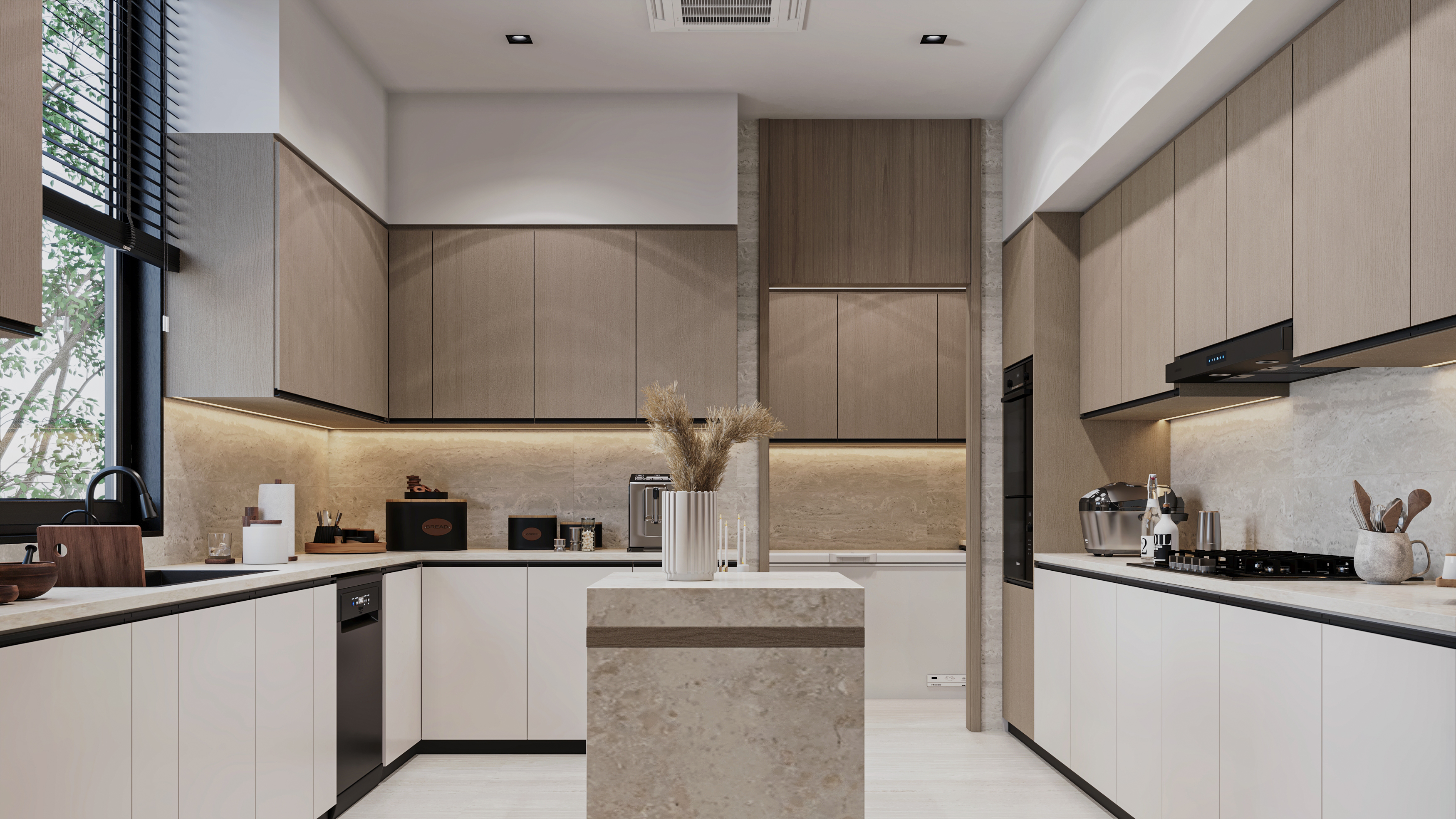 现代奢华厨房与洗衣房丨Archpix Engineering Consultants-5