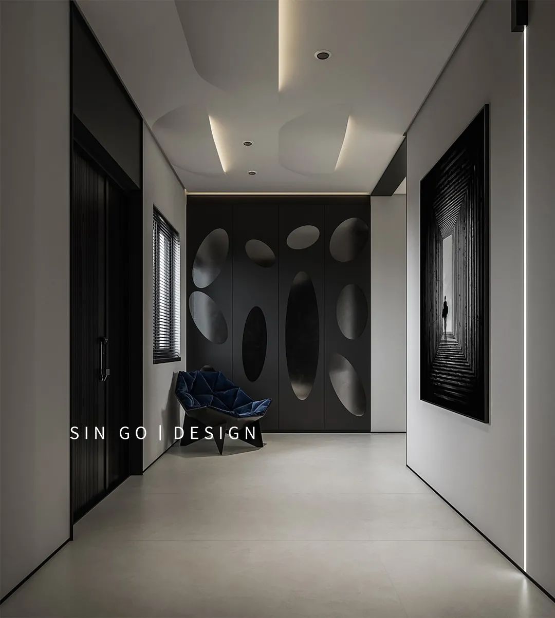 上海世纪珑墅现代黑白灰别墅设计丨中国上海丨武延玲-17