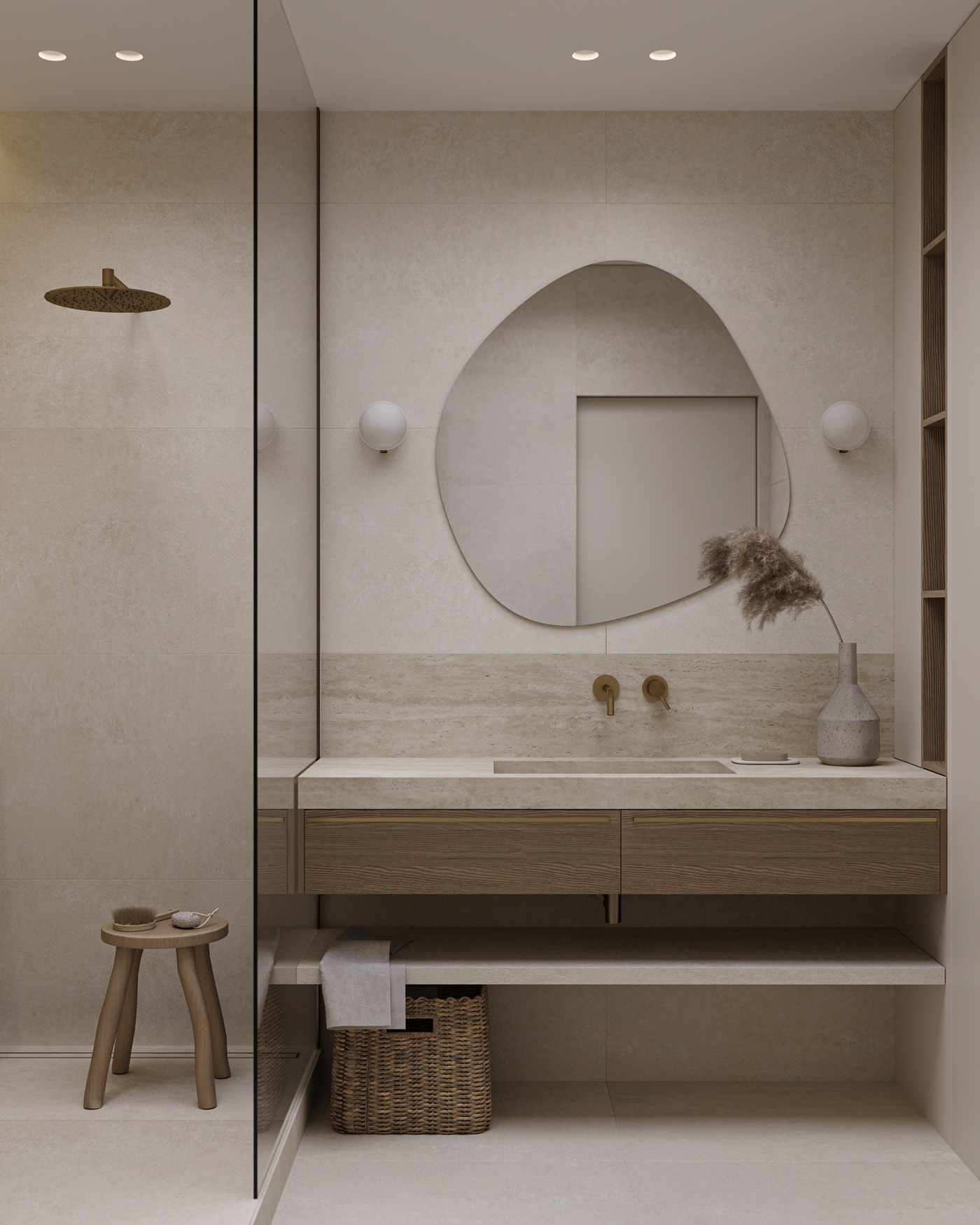 60㎡中性色系住宅设计 优雅魅力不可阻挡-13