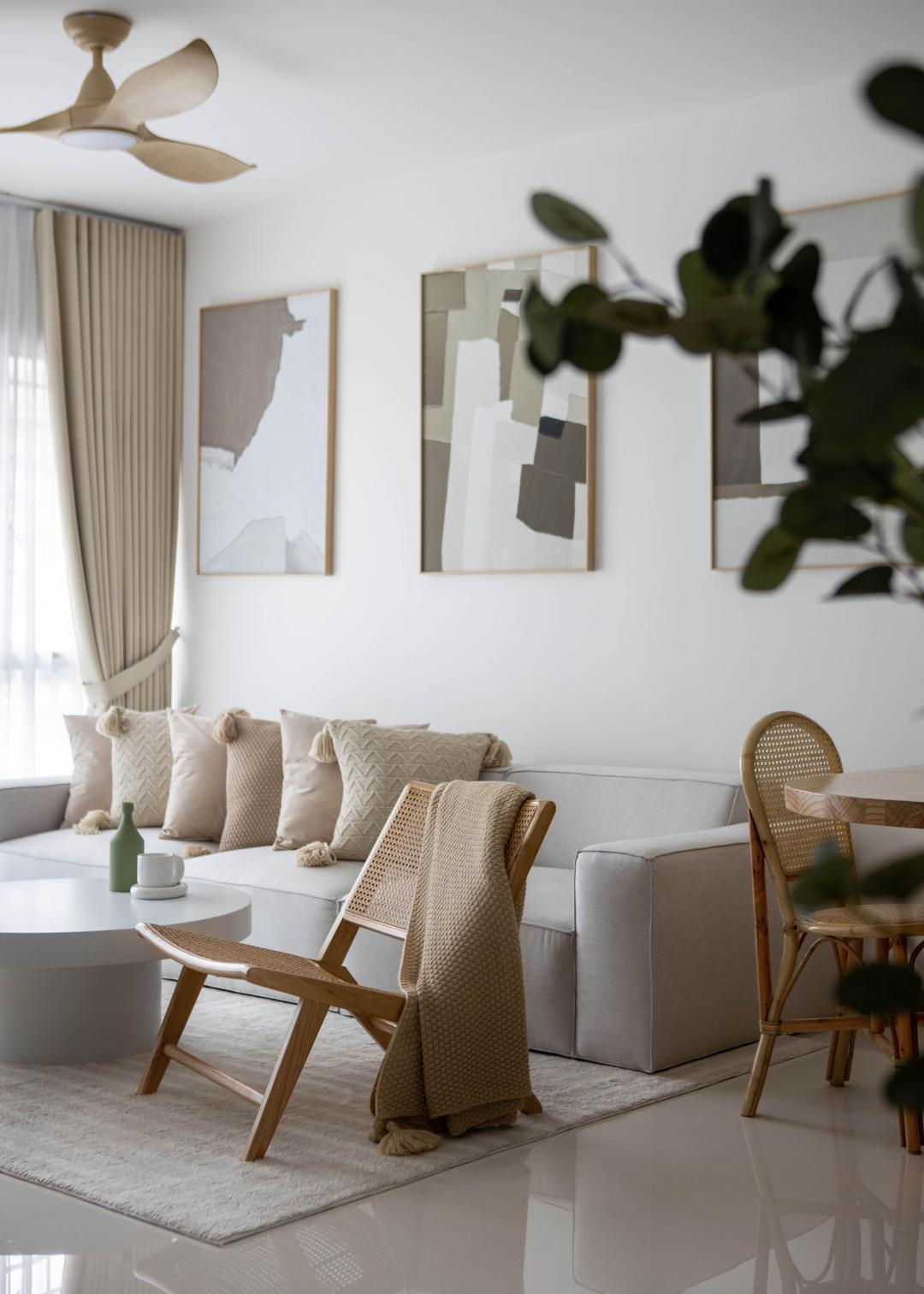 95㎡小三房，装修看似简单，往往却是最耐看实用的！-5