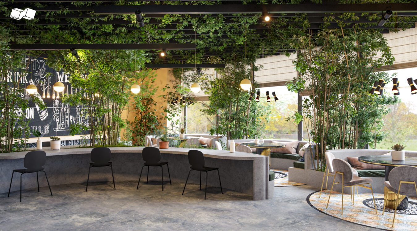 Sketchup咖啡室室内模型丨Phan Thuc-3