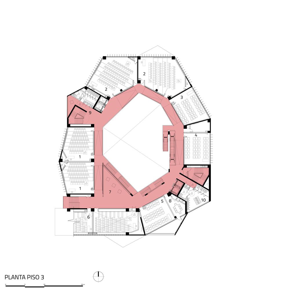 智利圣地亚哥大学商学院建筑设计丨Marsino Arquitectura-42