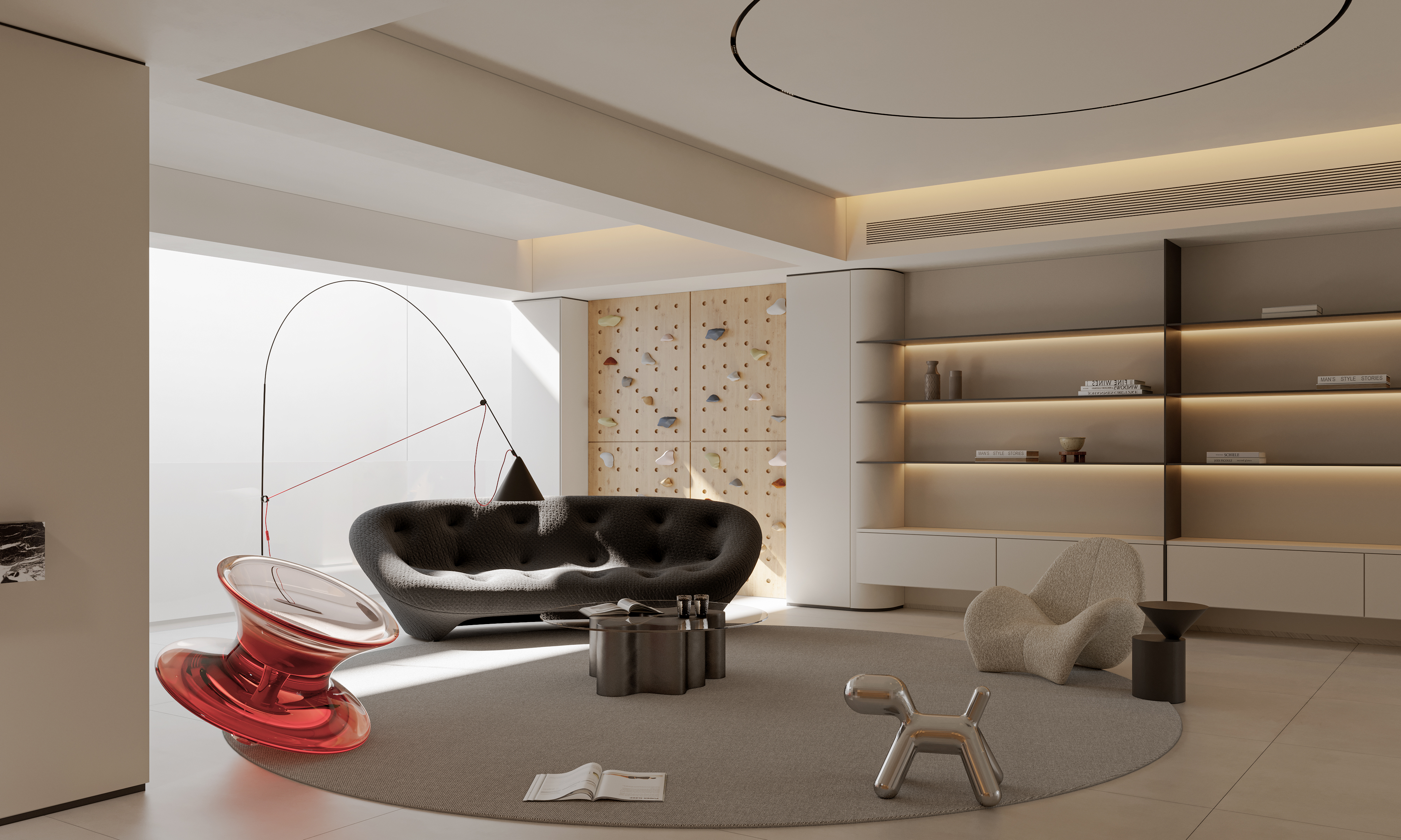 挑空别墅丨晫易视觉-47