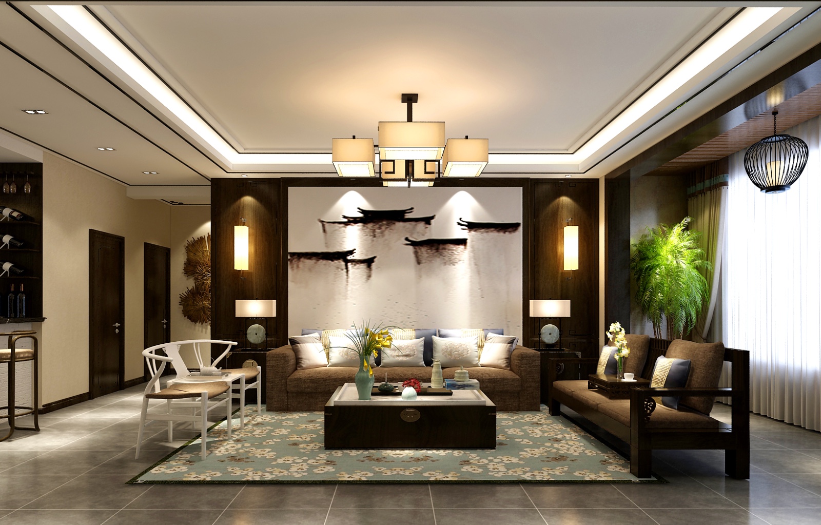 新东方天地240平新中式阁楼-9