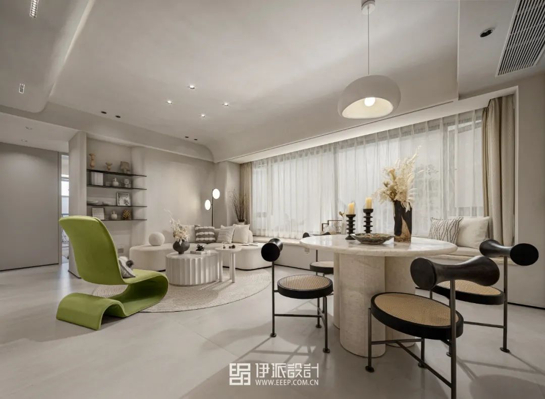 湖上云庭奶油系侘寂风样板间丨中国嘉兴丨深圳市伊派室内设计有限公司-10