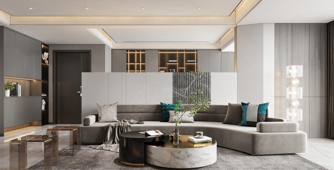 无界 光与影的交错 · 优雅家居空间设计丨云端点墨设计-6