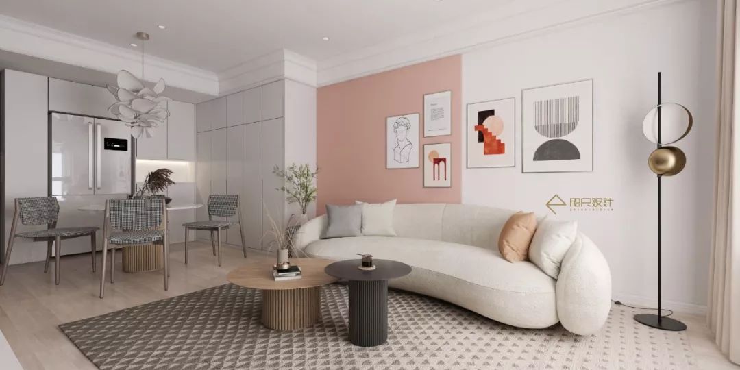 武汉「咫尺设计」打造清新温馨家居,释放空间交流互动-59