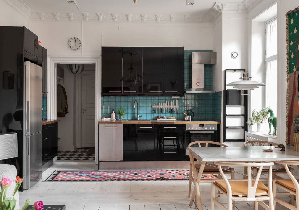 音乐家公寓的明亮装饰设计-3