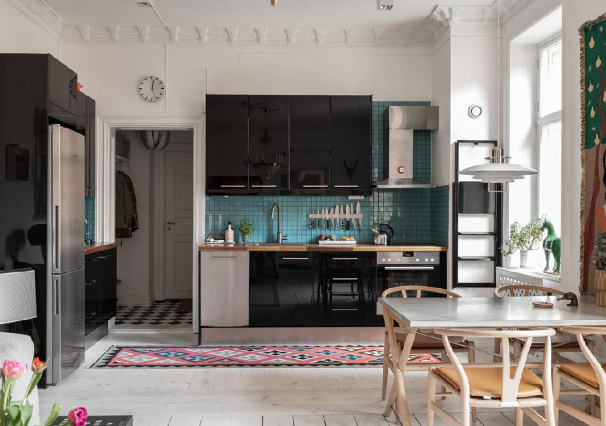 音乐家公寓的明亮装饰设计-3