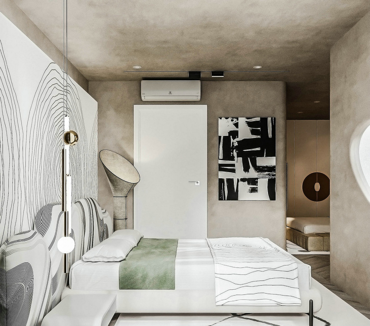 水泥灰+绿色超高颜值设计-10