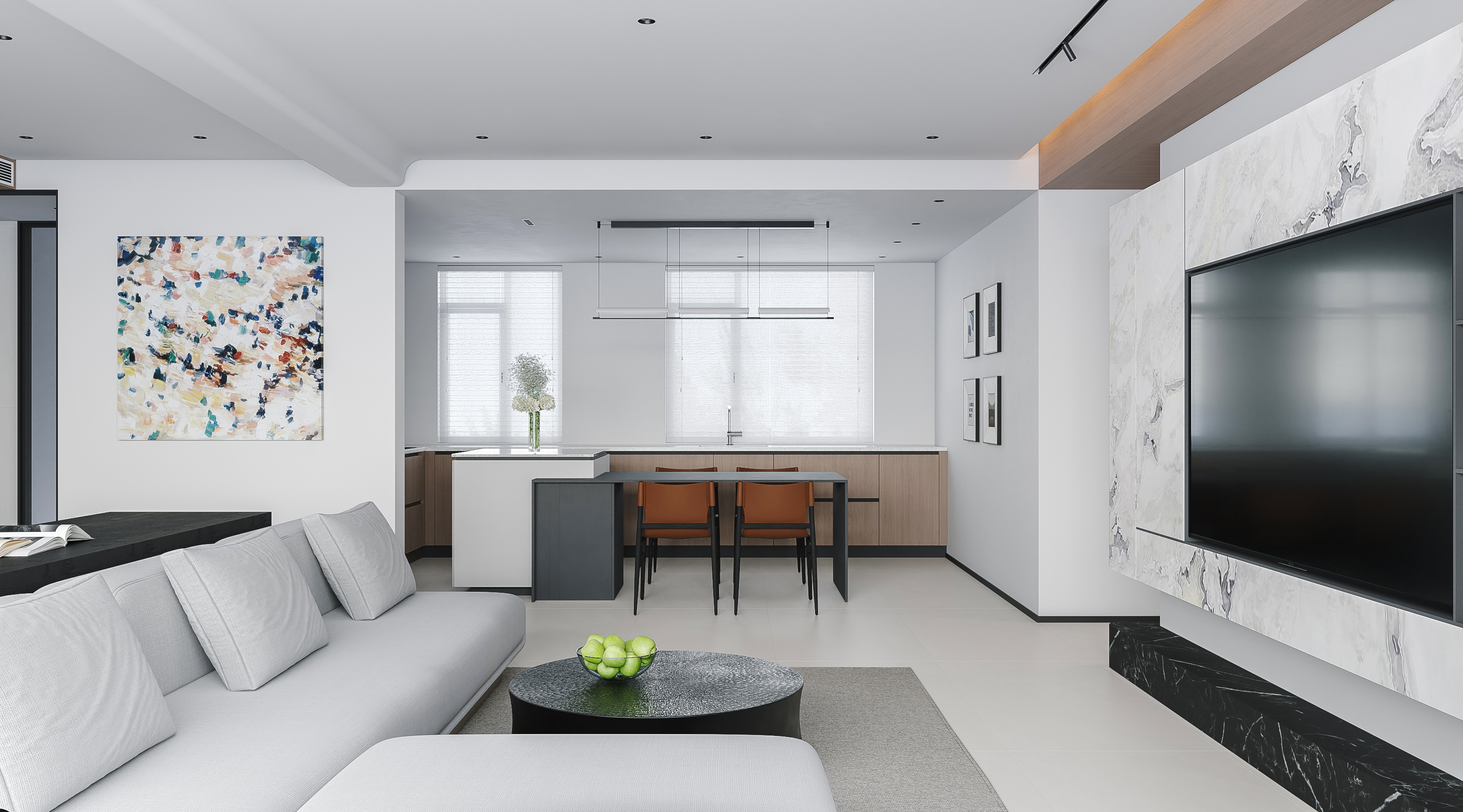 横厅平层设计 现代-4