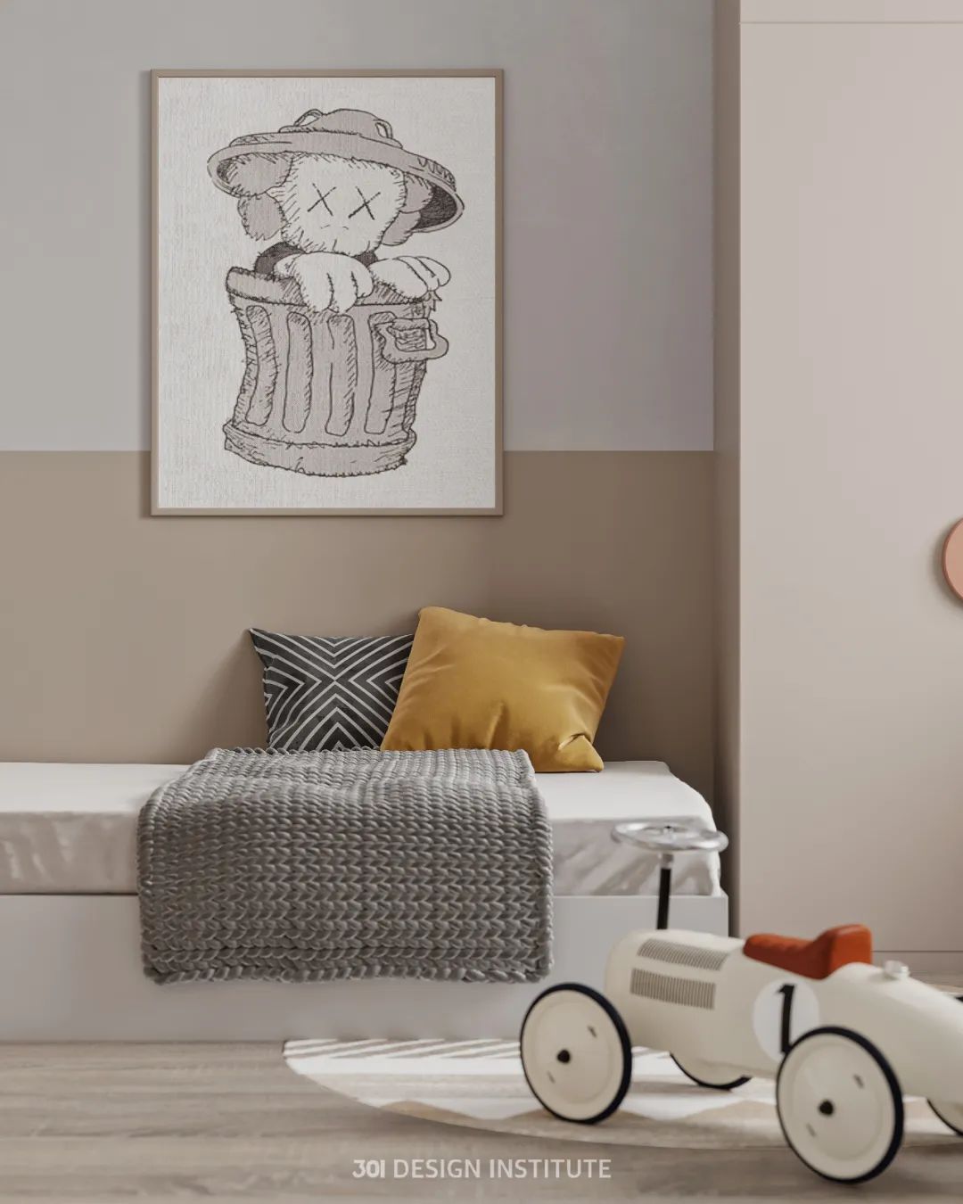 广州天河区 169㎡现代简约奶油色家居设计丨中国广州丨301 设计研究所-40