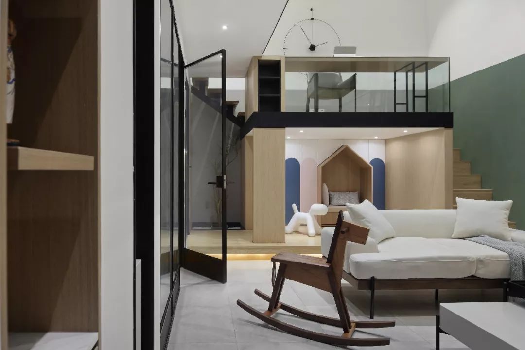 三口之家地下娱乐空间，趣味层高打造多功能生活场所-93