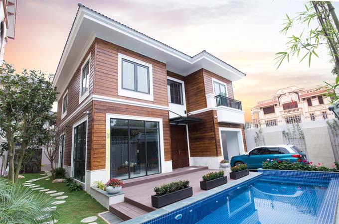 2层带泳池的极简风格别墅设计-5