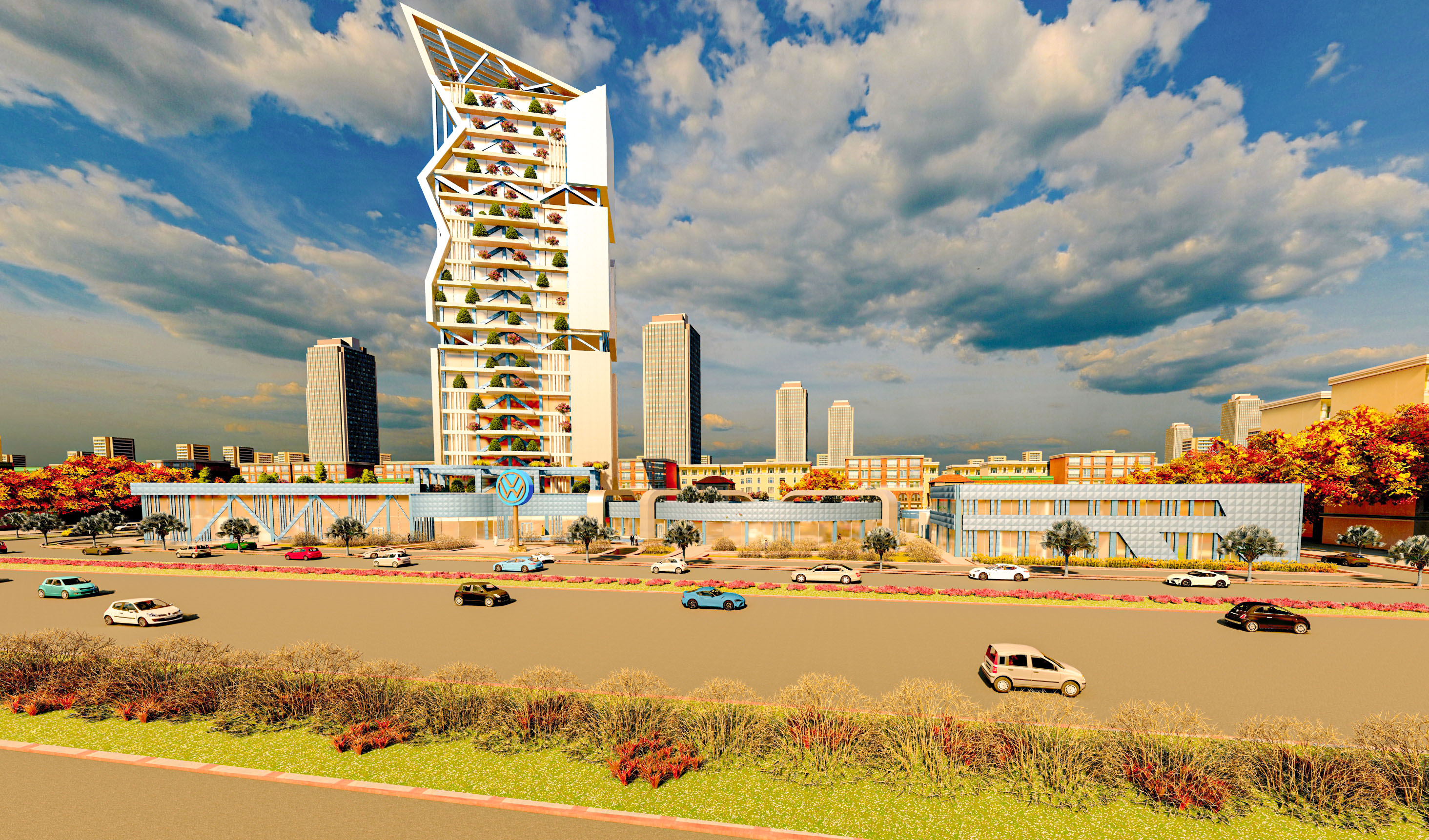 汽车展厅和行政大楼-8