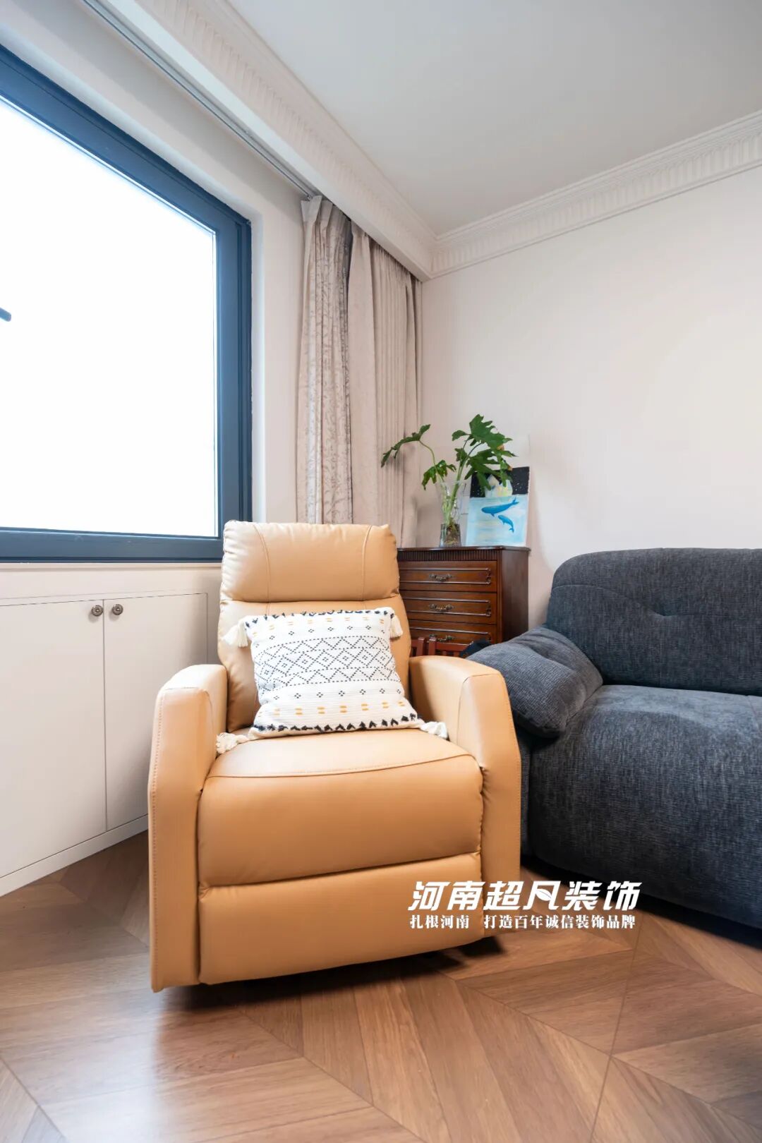 完工首发丨管城区金城街30号院，123㎡老房翻新，美式复古设计，优雅低调绽放-69