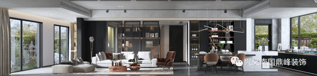 龙岸 260㎡现代风家居设计丨兴义南国鼎峰装饰-11