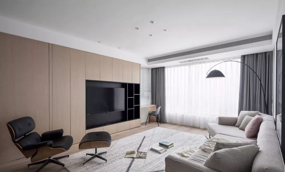 138㎡简约原木温馨家，打造有温度的空间-3