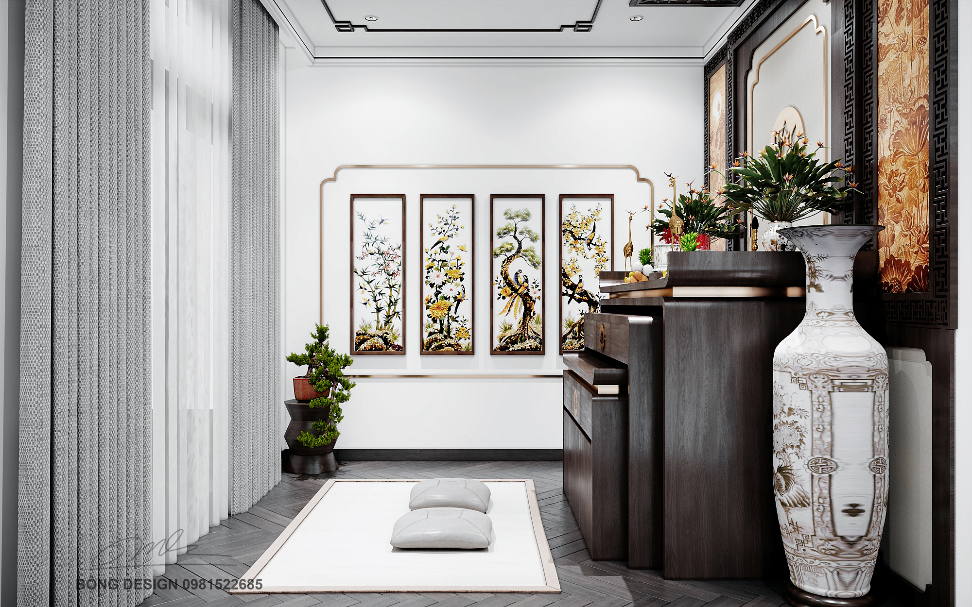 Mr Hung's House 3 楼设计项目丨越南丨Bông Thiết Kế-13